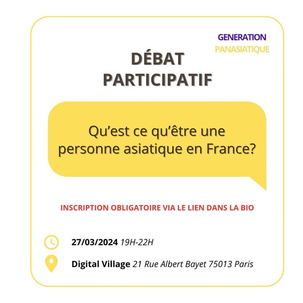génération panasiatique, événement, conférence, table ronde