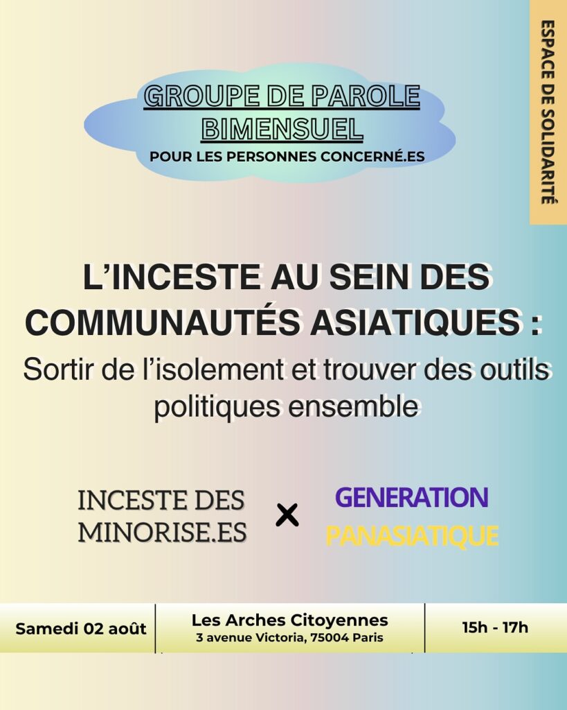 génération panasiatique, événement, conférence, table ronde